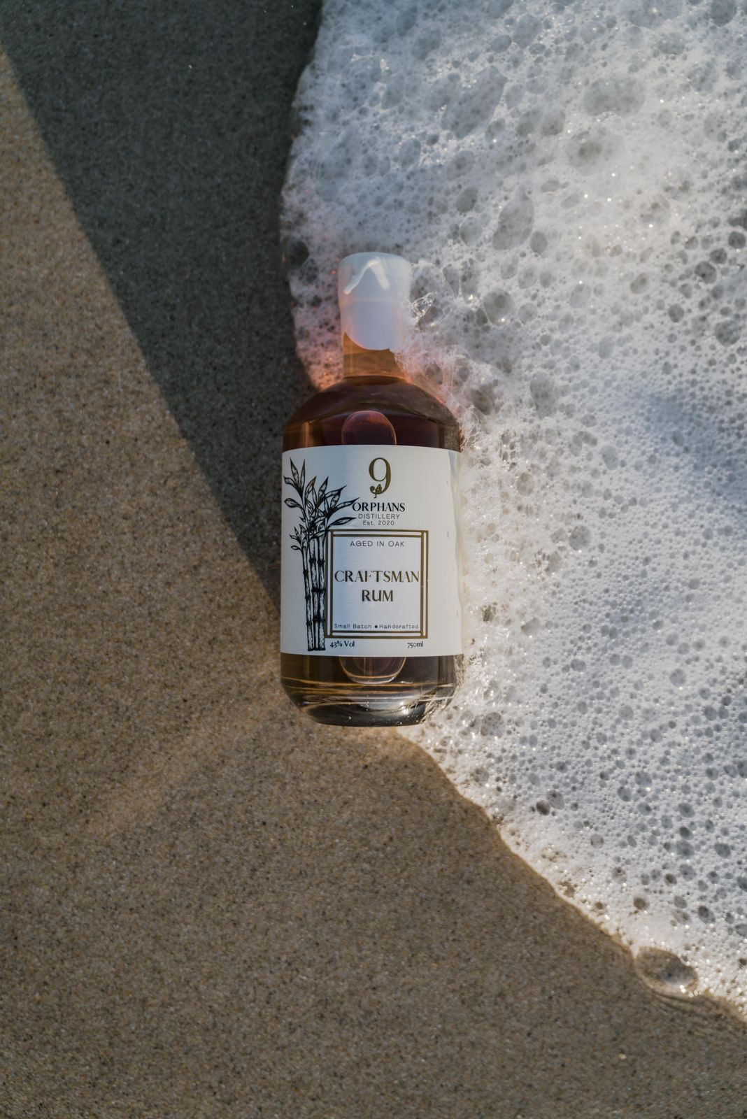 Handcrafted whiskey with oak barrel flavor