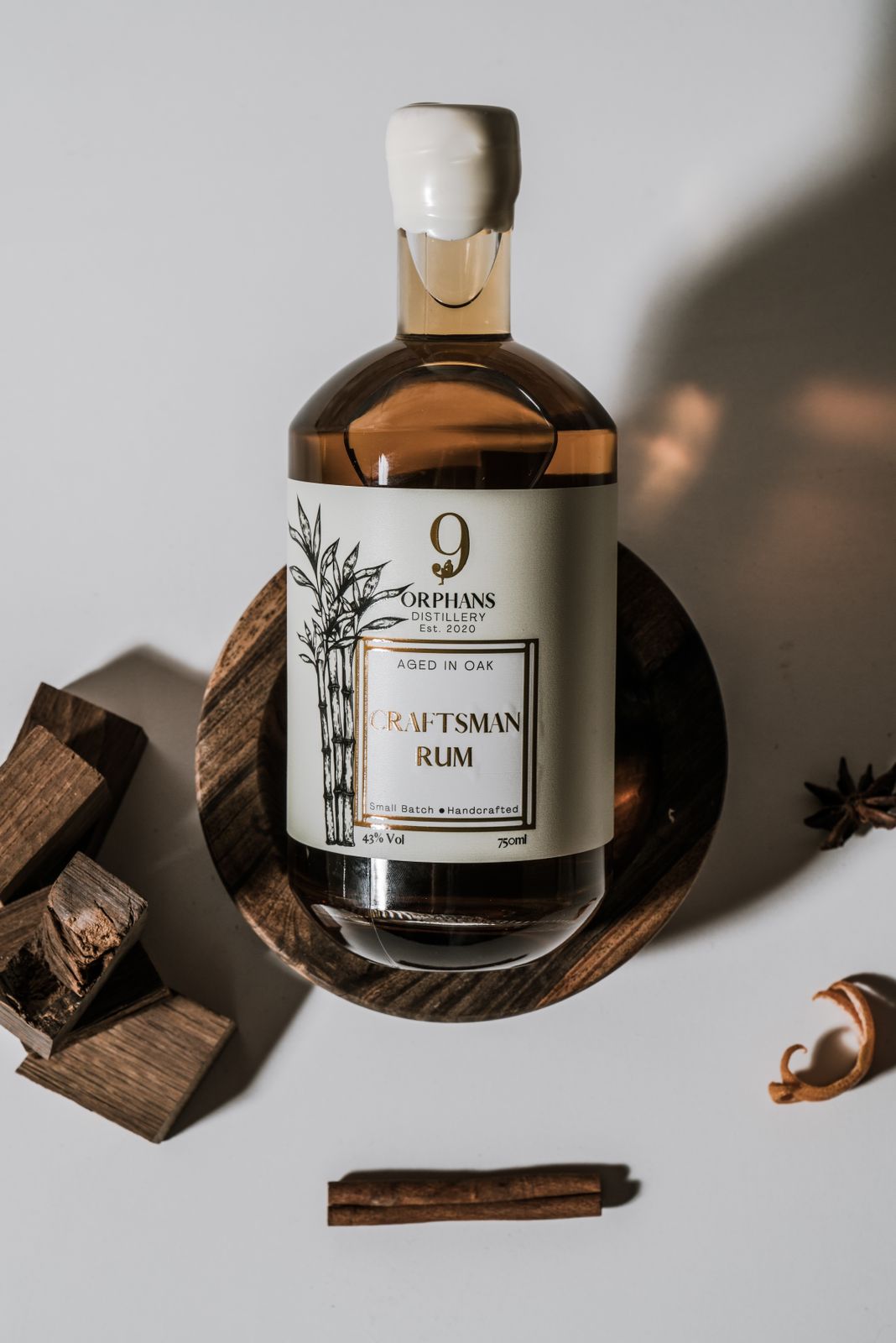 Craftsman Rum, Front label